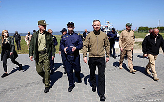 Prezydent w Morskim Oddziale SG przy granicy z obwodem kaliningradzkim